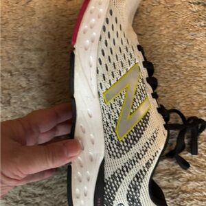 New Balance Women's White and Black Athletic Shoes